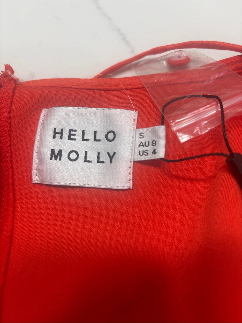 Hello Molly Red Lace-Up Backless Ruffle Hem Mini Dress - Picture 4 of 11